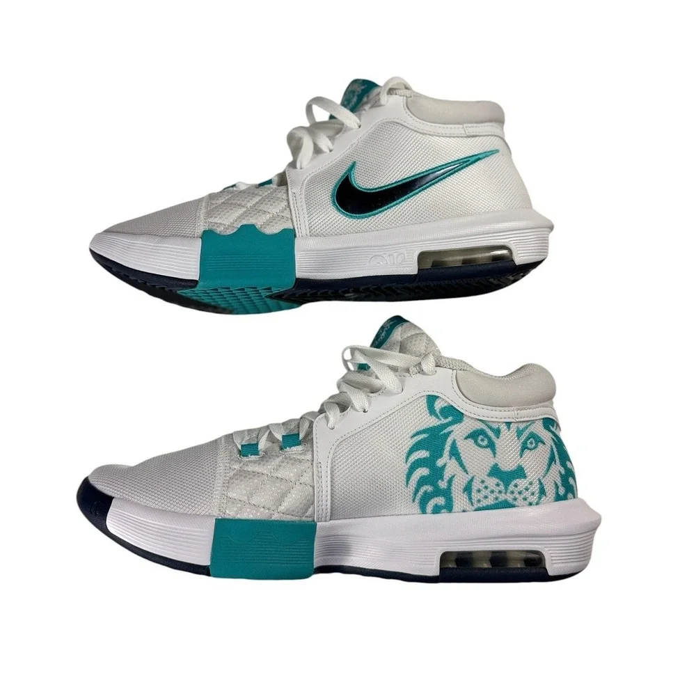 Nike LeBron Witness VIII 8 White Obsidian Dusty Cactus HQ2139-101 Mens 10 NIB